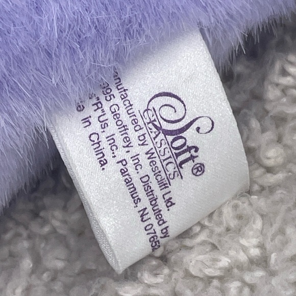 Soft Classics Toys R Us 1995 Purple Seal Plush Stuffed Animal 18" Geoffrey VTG - Picture 5 of 11